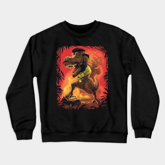 Mister Tyrannosaurus Rex Crewneck Sweatshirt by Mudge